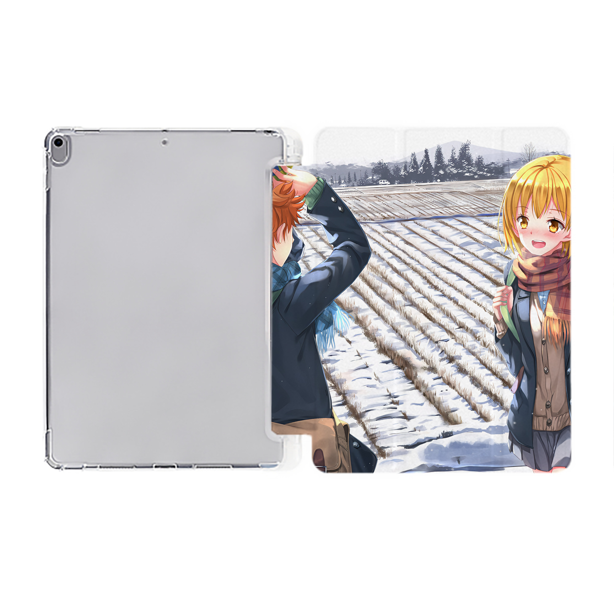 （画像用） ハイキュー!! Haikyu!! IPad ケース ペン収納付き 三つ折りスタンド PUレザー×シリコン 対応機種9.5/10.5/10.9インチ
